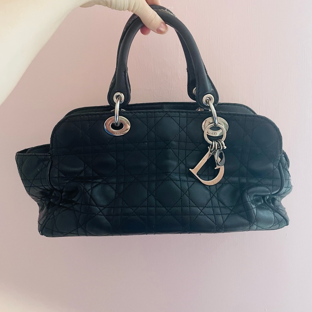 Dior Black Quilted Handbag